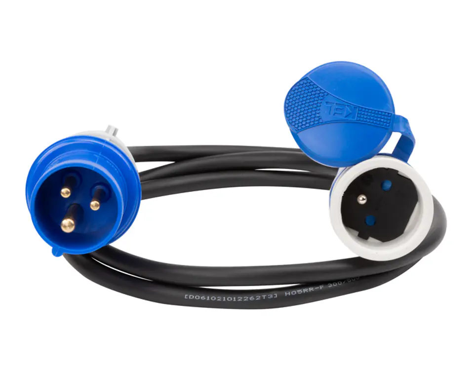 ⁨PS ADAPTER REDUCTION CAMPING ADAPTER 16A 3P 1X 230V EXTREM 3X2,5 H05RR-F 1,5 M IP44. (1LM)⁩ at Wasserman.eu