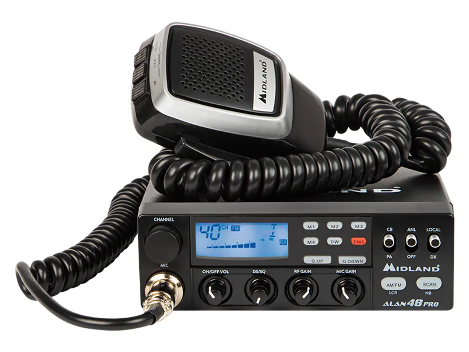 ⁨Radio CB ALAN-48 PRO AM/FM/ASQ 12/24V (1PH)⁩ w sklepie Wasserman.eu