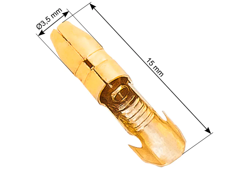 ⁨Connector nieizol.męski 3,5/15⁩ at Wasserman.eu