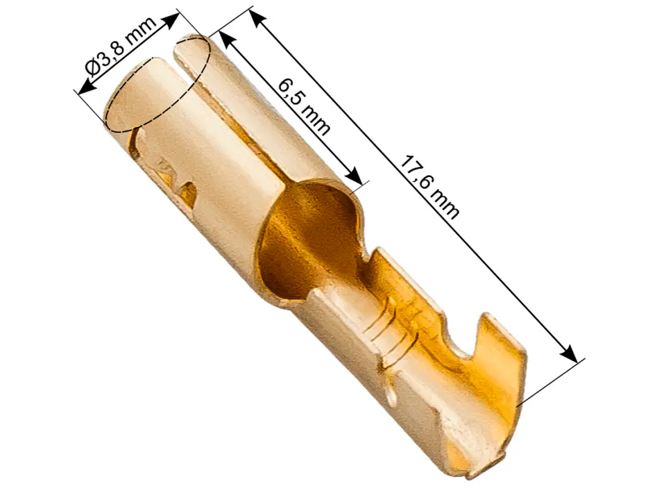 ⁨43-116# Konektor nieizol.żeński 3,8/17,6⁩ w sklepie Wasserman.eu