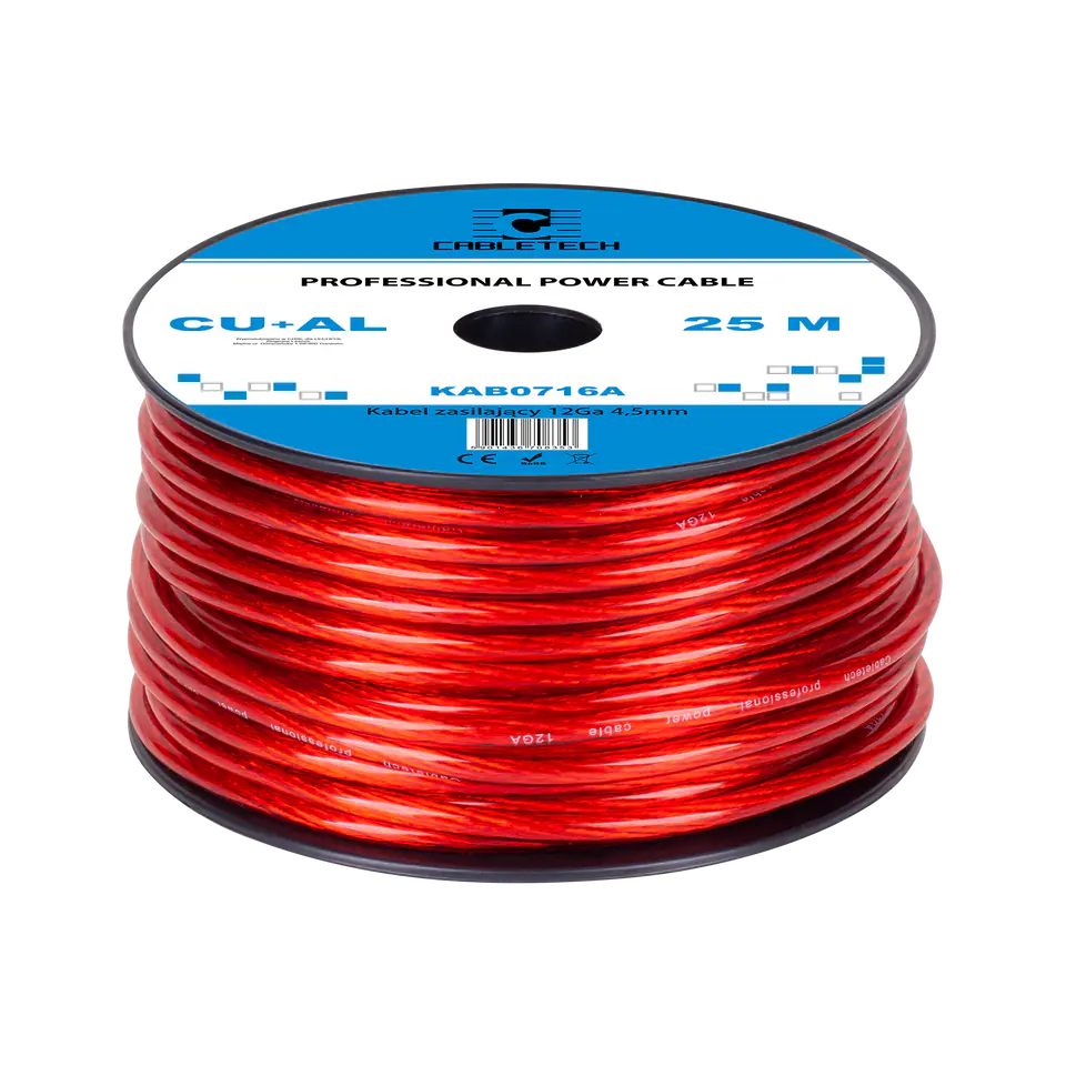 ⁨Car cable 12Ga OD4.5mm CU+AL 25m⁩ at Wasserman.eu