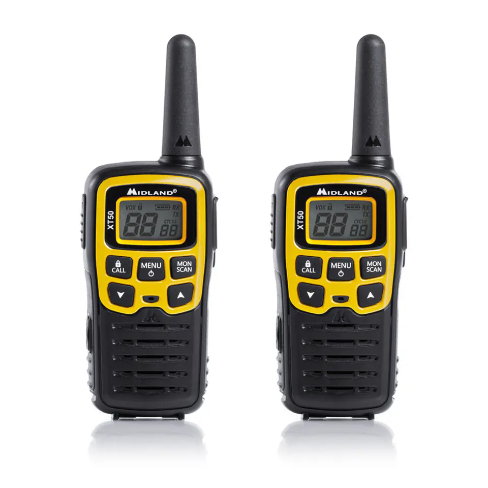 ⁨Midland XT50 Adventure two-way radio 24 channels 446.00625 - 446.09375 MHz Black, Grey⁩ at Wasserman.eu