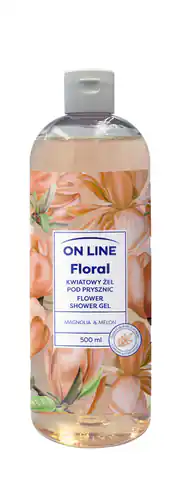 ⁨ON LINE Floral Kwiatowy Żel pod prysznic - Magnolia & Melon 500ml⁩ w sklepie Wasserman.eu