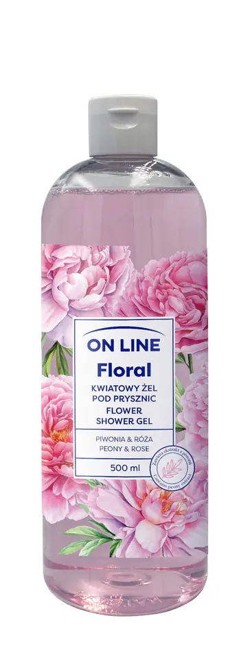 ⁨ON LINE Floral Kwiatowy Żel pod prysznic - Piwonia & Róża 500ml⁩ w sklepie Wasserman.eu