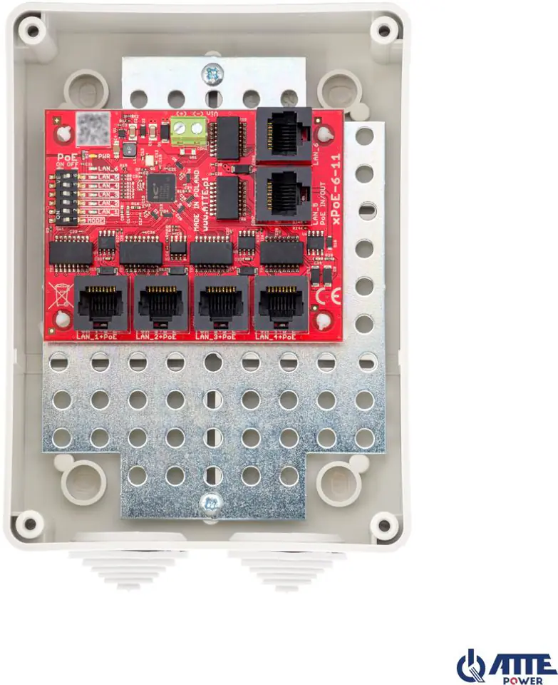 ⁨SWITCH 6-PORTOWY POE ATTE xPoE-6-11-S3⁩ at Wasserman.eu