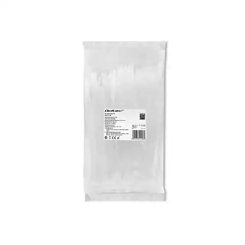 ⁨Qoltec Opaski zaciskowe wielorazowe/trytytki 7.2 * 200mm Nylon UV Białe⁩ w sklepie Wasserman.eu