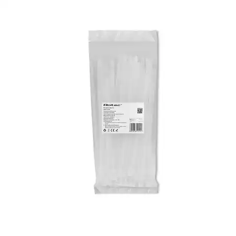 ⁨Qoltec Opaski zaciskowe wielorazowe/trytytki 4.8*200mm Nylon UV Białe⁩ w sklepie Wasserman.eu