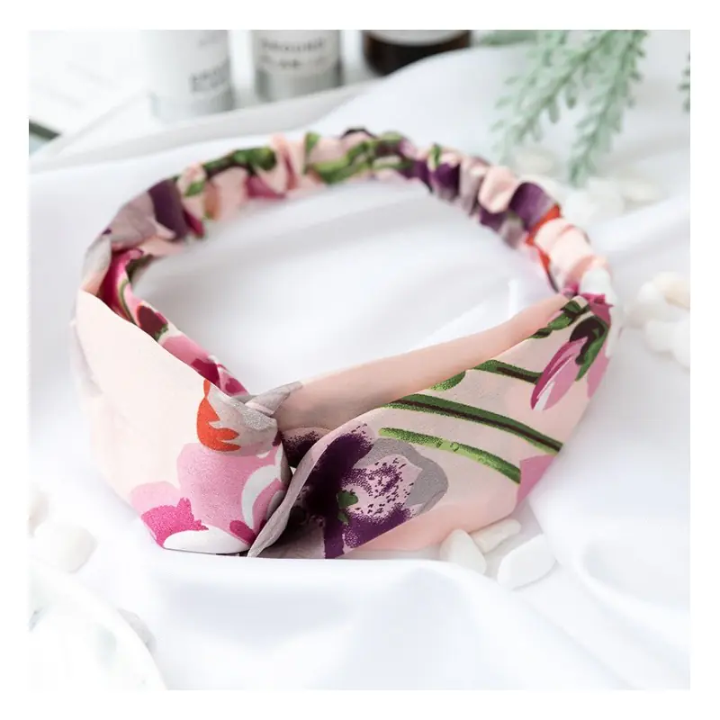 ⁨Fabric band turbanka flowers O324R⁩ at Wasserman.eu