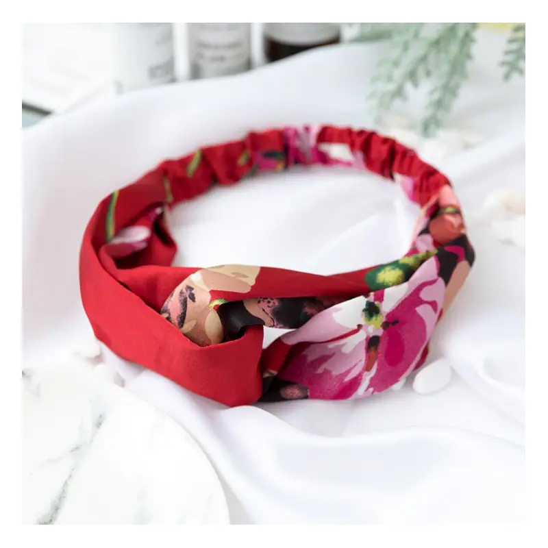 ⁨Fabric band turbanka flowers O324CZE⁩ at Wasserman.eu