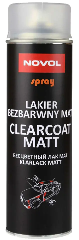 ⁨SPRAY LAKIER BEZBARWNY MATOWY 500 ML⁩ w sklepie Wasserman.eu