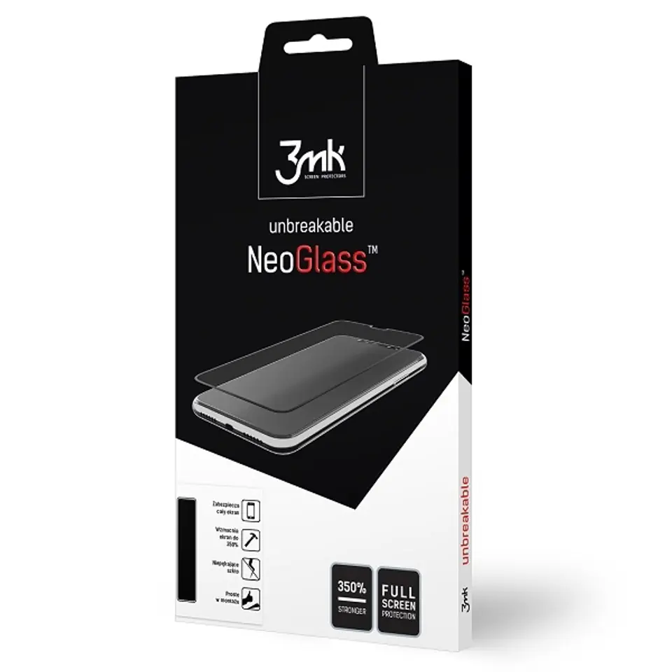 ⁨3MK NeoGlass Xiaomi Mi 9T Pro czarnyblack⁩ w sklepie Wasserman.eu