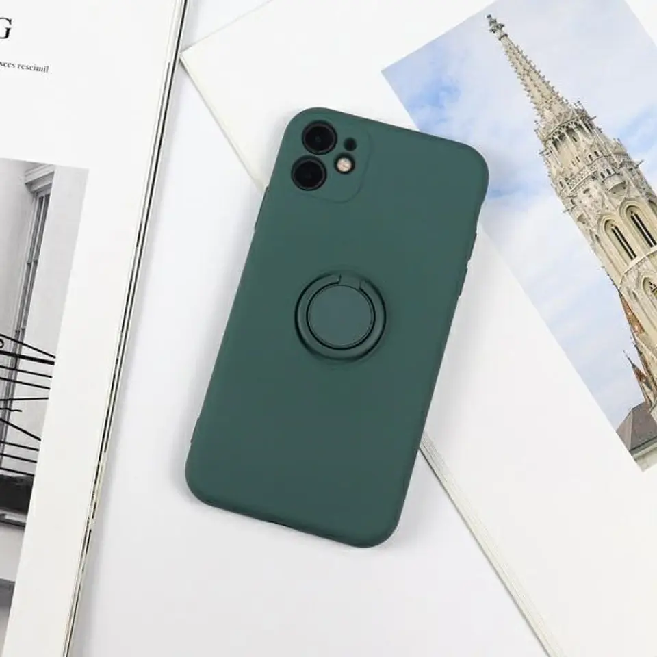 ⁨Beline Silicone Ring Case iPhone 12 Pro Max green bottle⁩ at Wasserman.eu