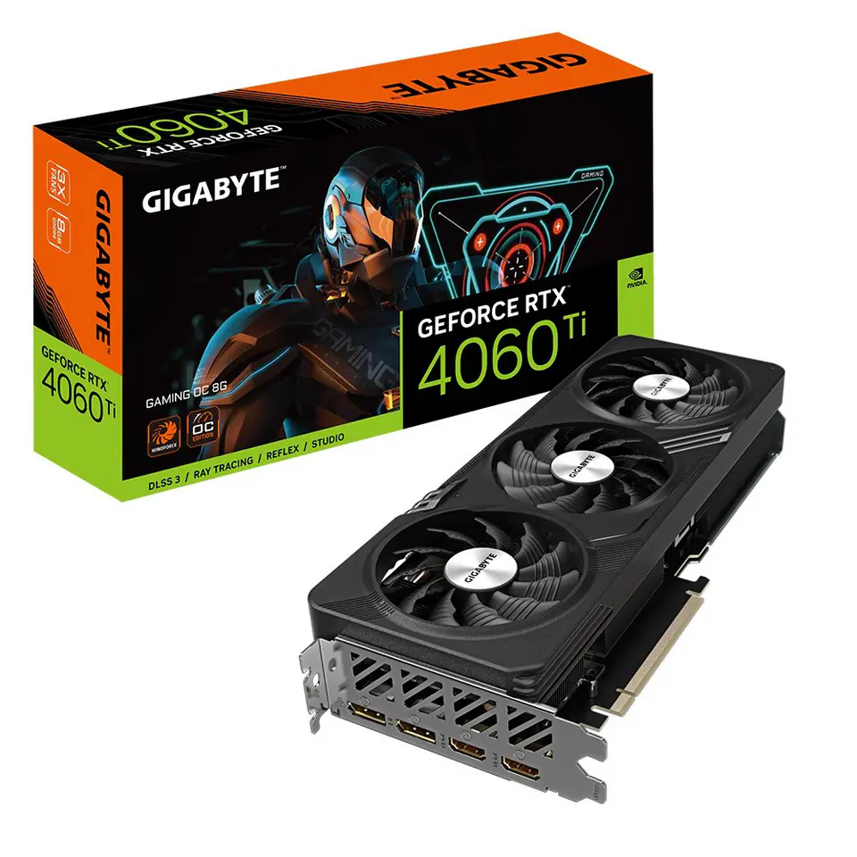 ⁨Gigabyte GeForce RTX­­ 4060 Ti GAMING OC 8G NVIDIA GeForce RTX 4060 Ti 8 GB GDDR6 DLSS 3⁩ at Wasserman.eu