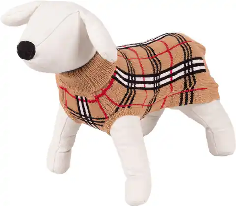 ⁨Sweterek dla psa Happet 36XL beż krata XL-40cm⁩ w sklepie Wasserman.eu