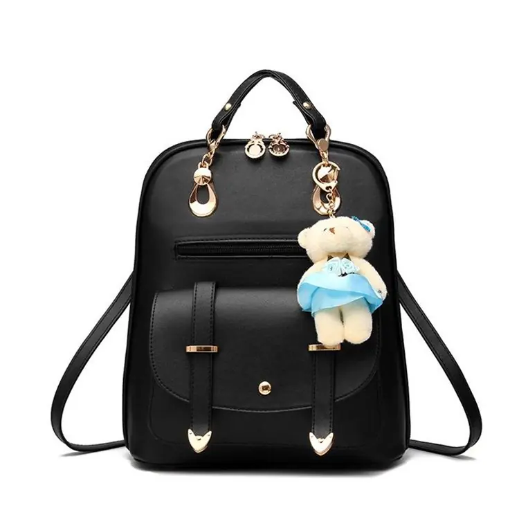 ⁨Teddy Bear Skin Backpack - Black PL29CZ⁩ at Wasserman.eu