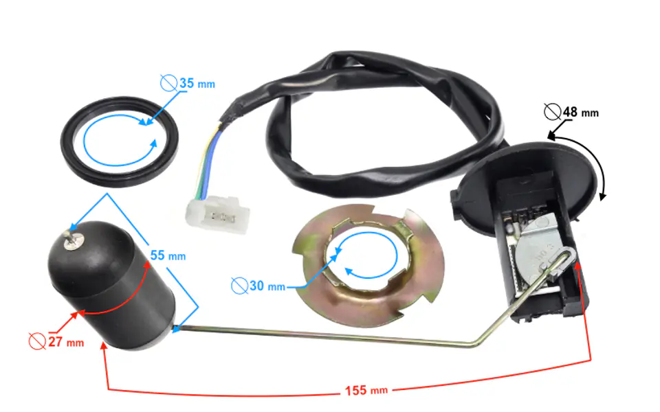 ⁨Czujnik poziomu paliwa do skutera Falcon 125 2⁩ w sklepie Wasserman.eu