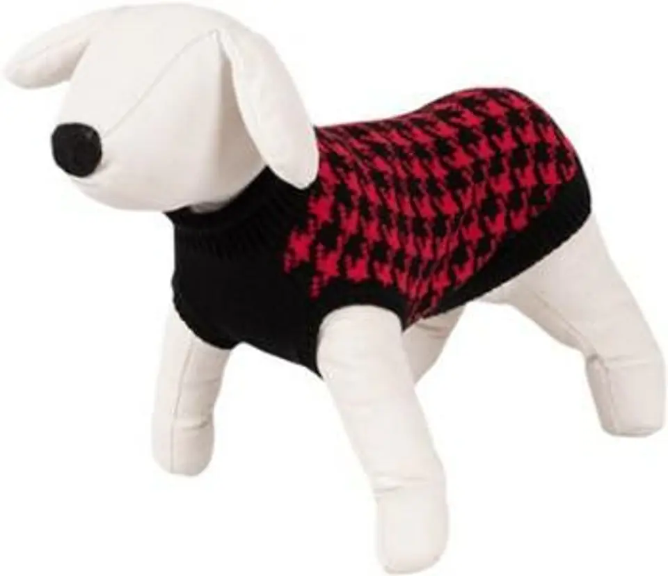 ⁨Sweterek dla psa Happet 480M czerwono-czarny 30cm⁩ w sklepie Wasserman.eu