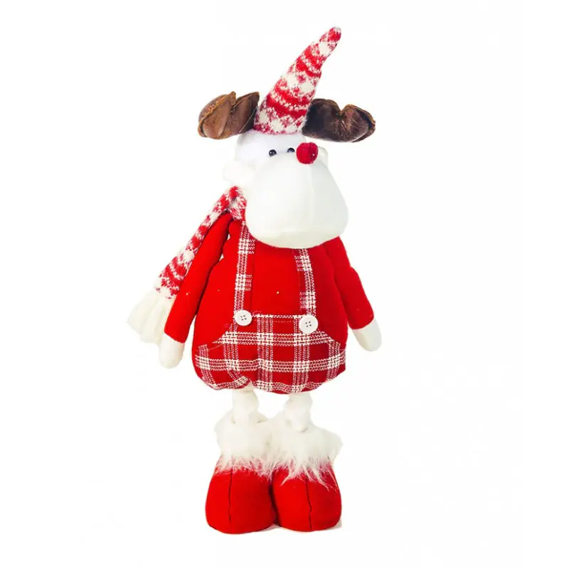 WEIHNACHTEN ABBILDUNG WEIHNACHTEN stehender singender Elch 80 cm mit PLUSH KSN03WZ1 im Wasserman.eu