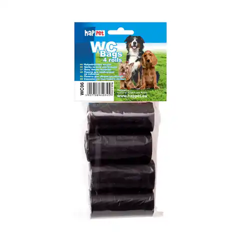 ⁨WC06 worki na psie odchody 4 rolki CZARN⁩ w sklepie Wasserman.eu