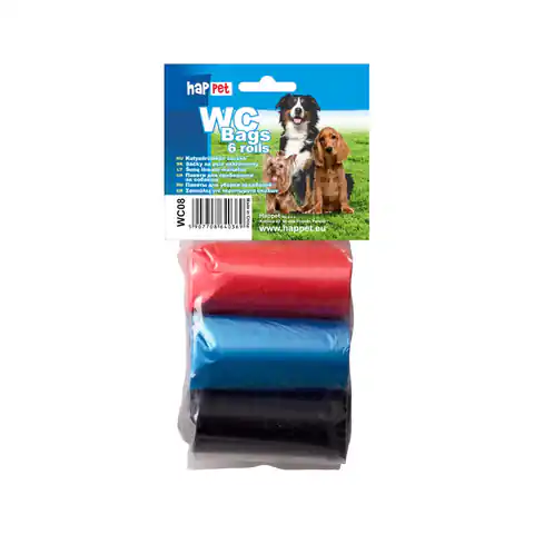 ⁨WC08 worki na psie odchody 6 rolek MIX⁩ w sklepie Wasserman.eu