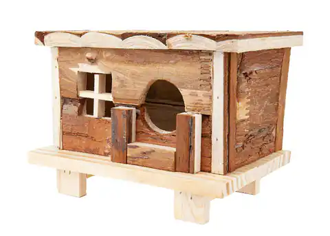 ⁨Domek dla chomika, drewniany 18cm⁩ w sklepie Wasserman.eu