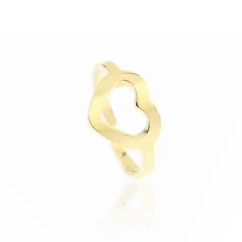 ⁨Ring gold plated surgical steel PST603, Ring Size: US9 EU20⁩ at Wasserman.eu