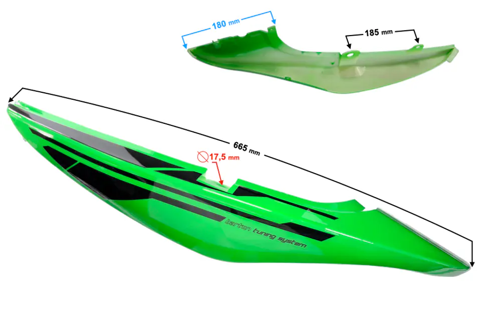 ⁨Obudowa tylna lewa zielona do motoroweru Sprint 2⁩ w sklepie Wasserman.eu