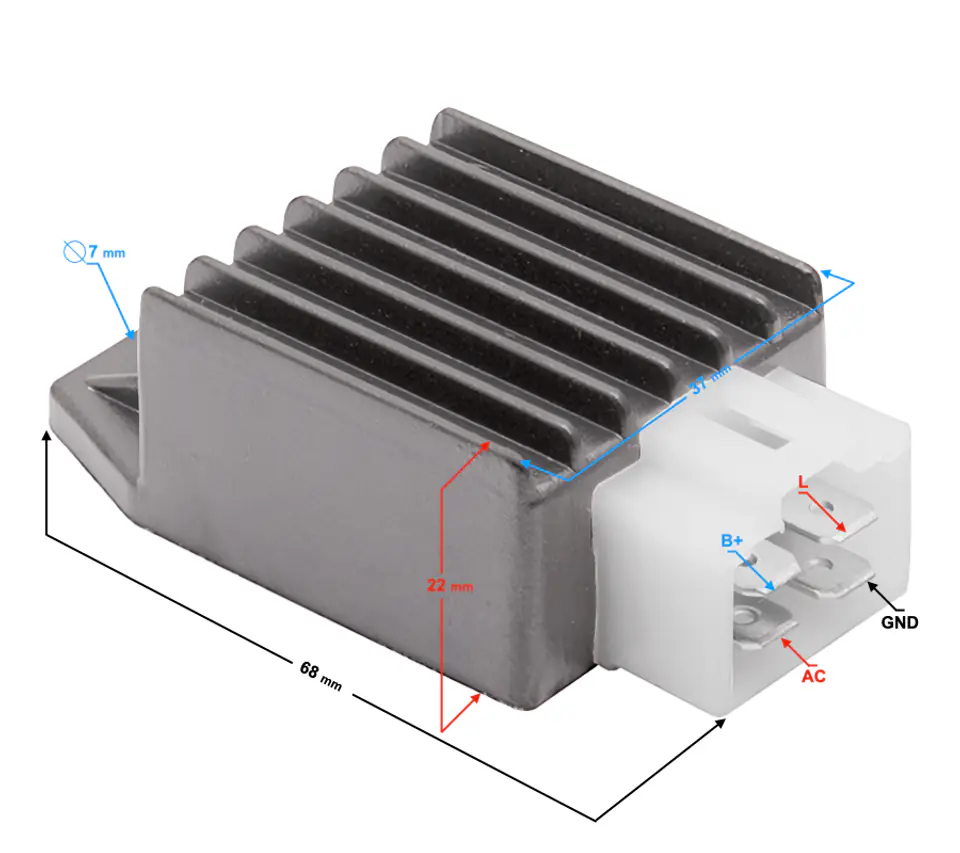 ⁨Regulator napięcia skuter 4T⁩ w sklepie Wasserman.eu