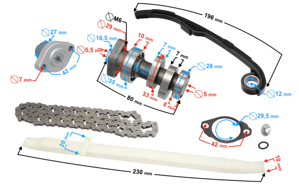 ⁨Rozrząd do motocykla Blade 125⁩ w sklepie Wasserman.eu