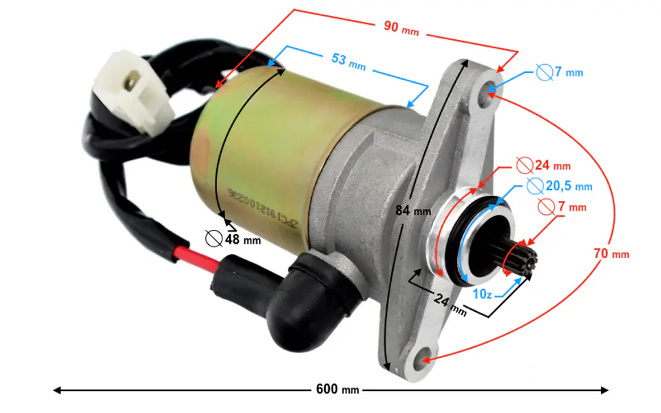 ⁨Rozrusznik Moretti do skutera 4T 50cc, 10 zębów⁩ w sklepie Wasserman.eu