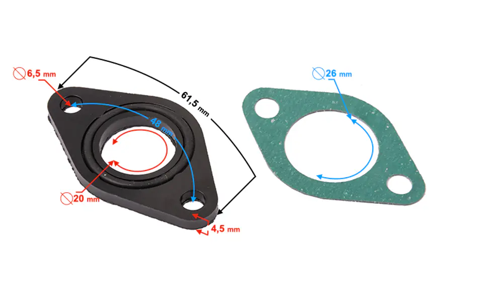 ⁨Uszczelka ebonitowa do ATV 70cc/110cc/125cc⁩ w sklepie Wasserman.eu