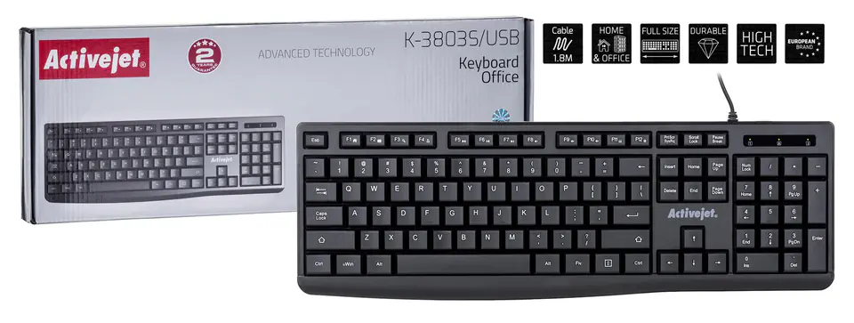 ⁨Activejet USB keyboard K-3803S⁩ at Wasserman.eu