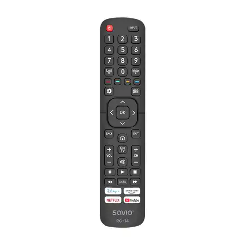 ⁨SAVIO RC-14 Universal remote control/replacement for HISENSE, SMART TV⁩ at Wasserman.eu