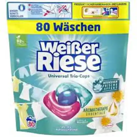⁨Weiser Riese Universal Trio-Caps Lotus & Mandelöl Kapsułki do Prania 80 szt.⁩ w sklepie Wasserman.eu