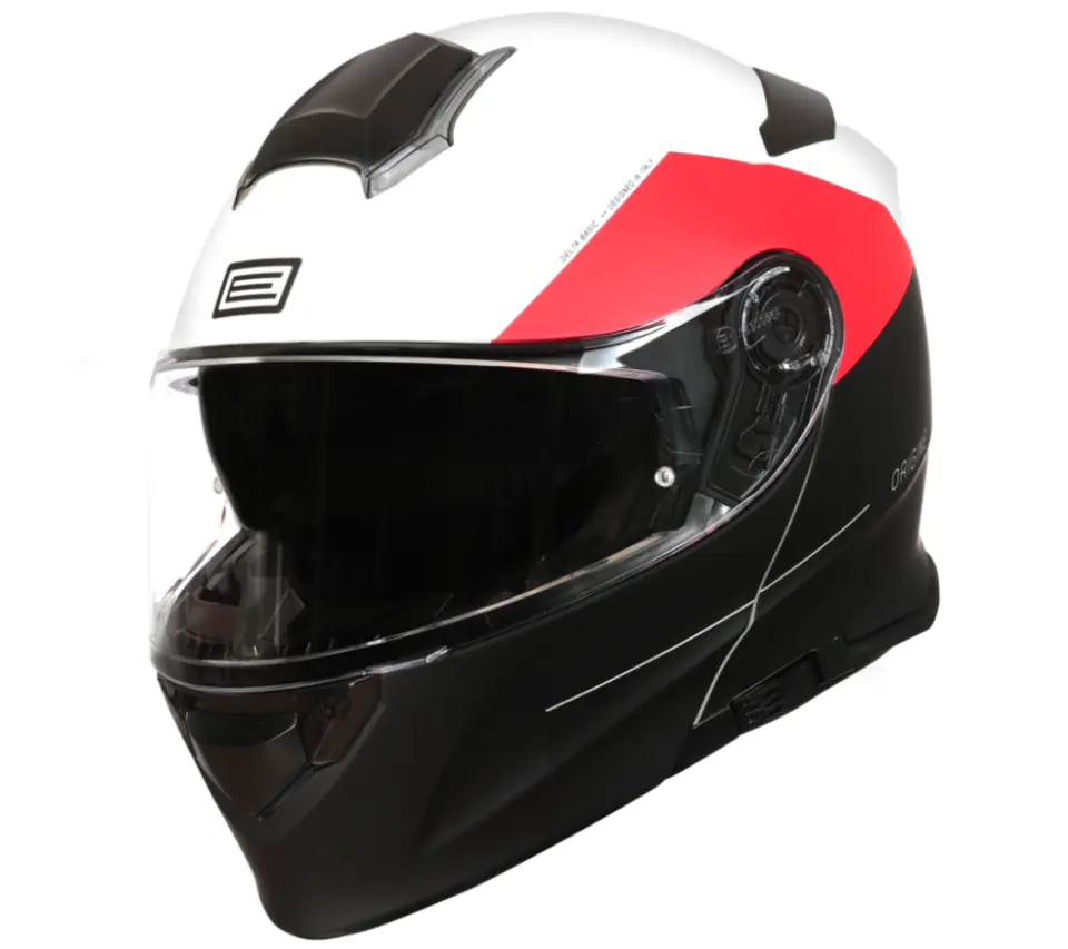 ⁨Kask ORIGINE DELTA BASIC VIRGIN red-black-white matt L⁩ w sklepie Wasserman.eu