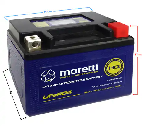 ⁨Akumulator Moretti MFPX4L litowo jonowy⁩ w sklepie Wasserman.eu