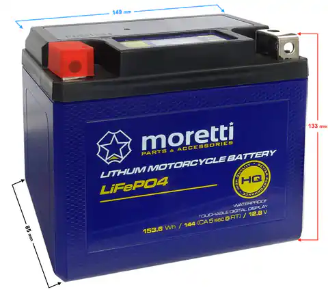 ⁨Akumulator Moretti MFPX12 litowo jonowy⁩ w sklepie Wasserman.eu