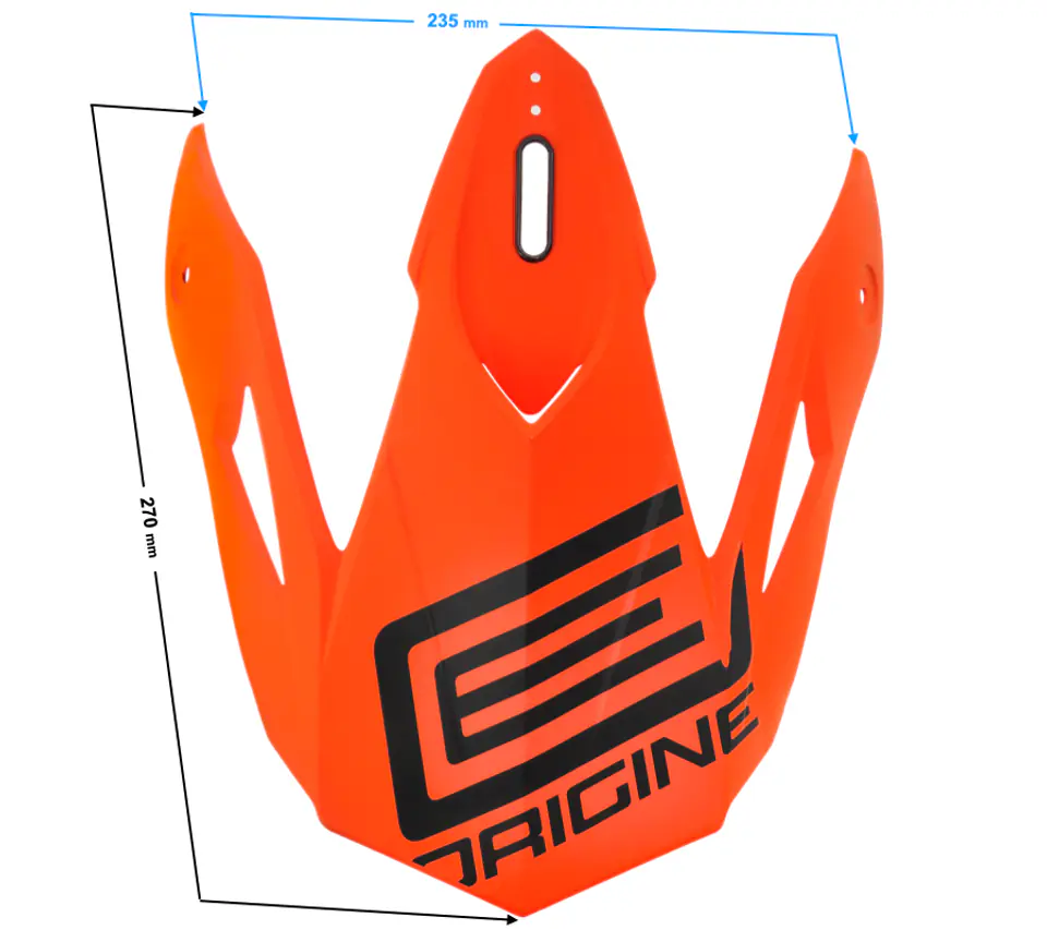 ⁨Daszek kasku ORIGINE HERO PEAK MX  fluo orange-black⁩ w sklepie Wasserman.eu