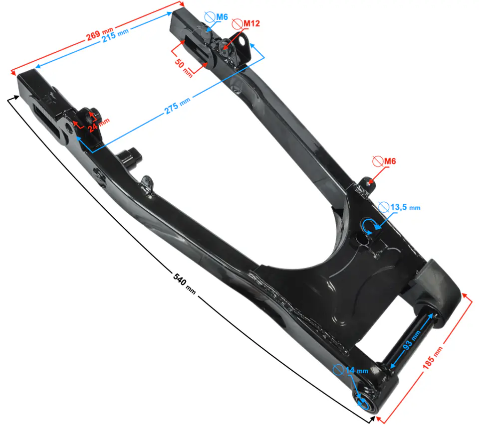 ⁨Wahacz tylnego zawieszenia do motocykla Classic 125 Euro 4⁩ w sklepie Wasserman.eu