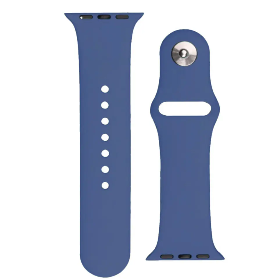 ⁨Silicone Strap APS silikonowa opaska do Watch 8 / 7 / 6 / 5 / 4 / 3 / 2 / SE (41 / 40 / 38mm) pasek bransoleta do zegarka niebieski⁩ w sklepie Wasserman.eu