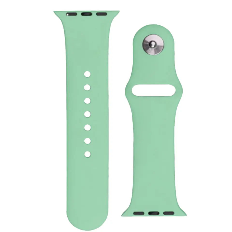 ⁨Silicone Strap APS silikonowa opaska do Watch Ultra / 8 / 7 / 6 / 5 / 4 / 3 / 2 / SE (49 / 45 / 44 / 42mm) pasek bransoleta do zegarka jasnozielony⁩ w sklepie Wasserman.eu