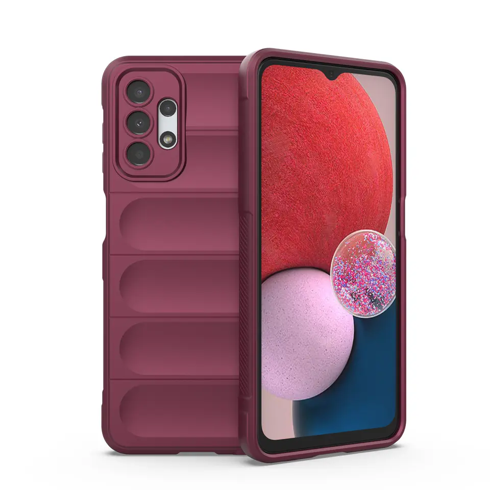 ⁨Magic Shield Case etui do Samsung Galaxy A13 5G elastyczny pancerny pokrowiec burgundowy⁩ w sklepie Wasserman.eu