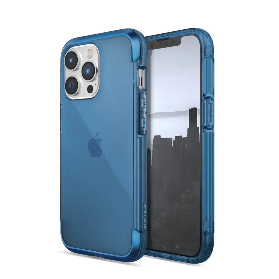 ⁨Raptic X-Doria Air Case etui iPhone 14 Pro Max pancerny pokrowiec niebieski⁩ w sklepie Wasserman.eu