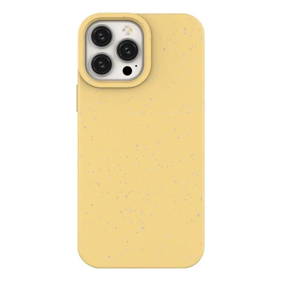 ⁨Eco Case etui iPhone 14 Plus silikonowy degradowalny pokrowiec żółte⁩ w sklepie Wasserman.eu