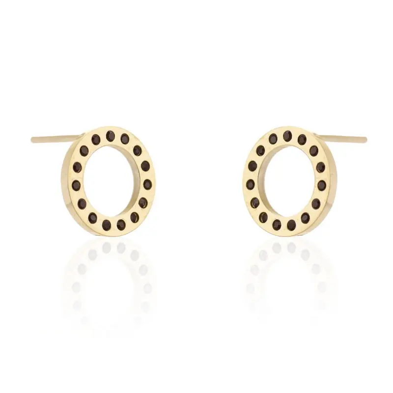 ⁨Surgical steel earrings gold-plated stick KST2143⁩ at Wasserman.eu