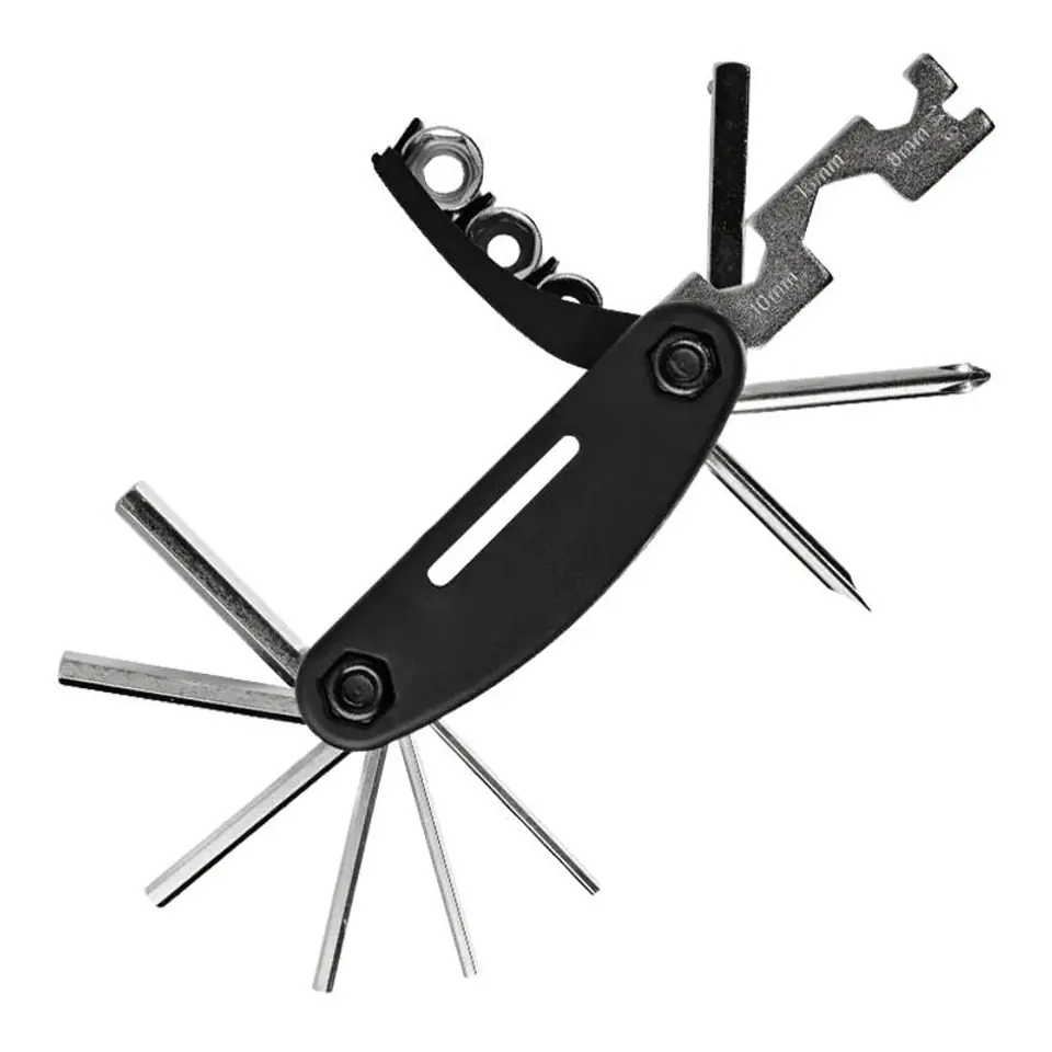 ⁨Wielofunkcyjne narzędzie do naprawy roweru / Zestaw kluczy Rockbros GJ1601 (czarne)⁩ w sklepie Wasserman.eu