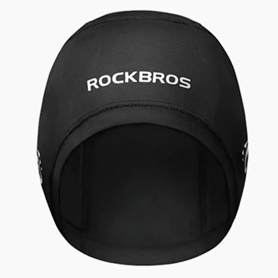 ⁨Letnia czapka rowerowa pod kask Rockbros YPP037 (czarna)⁩ w sklepie Wasserman.eu