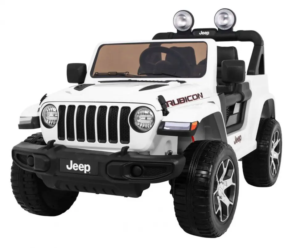 ⁨Jeep Wrangler Rubicon na akumulator dla dzieci Biały + Pilot⁩ w sklepie Wasserman.eu