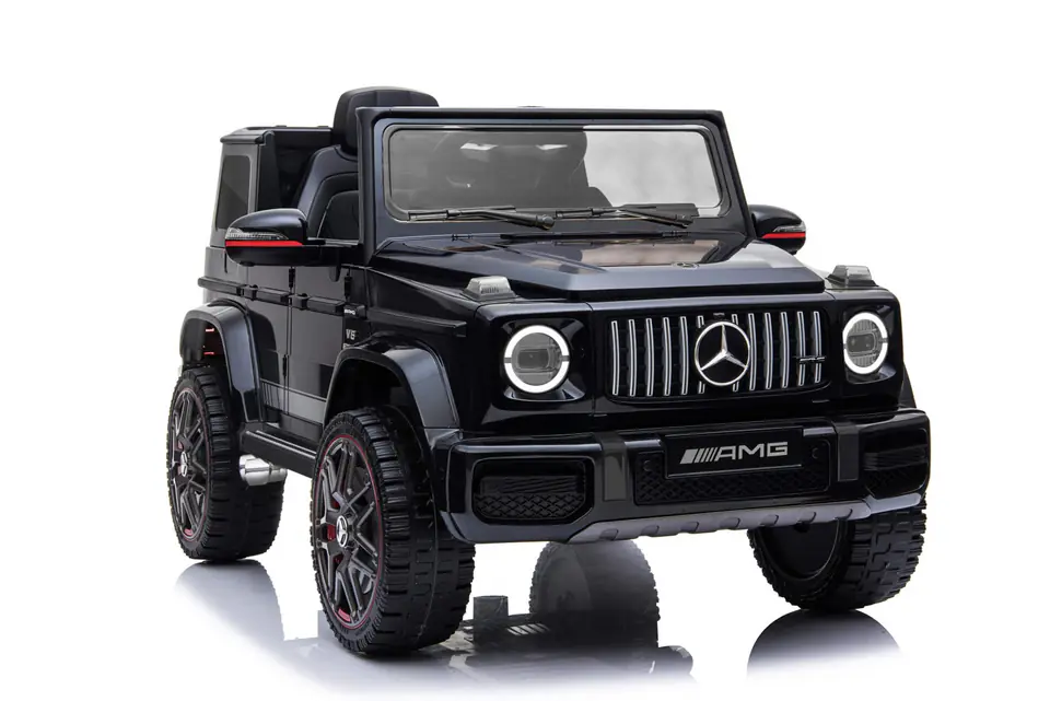 ⁨Mercedes AMG G63 dla dzieci Czarny + Pilot + MP3 LED + Wolny Start + EVA + Pasy⁩ w sklepie Wasserman.eu