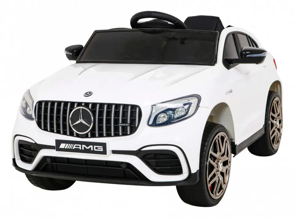 ⁨Mercedes Benz GLC63S dla dzieci Biały + Pilot + Napęd 4x4 + MP3 LED + EVA + Wolny Start⁩ w sklepie Wasserman.eu